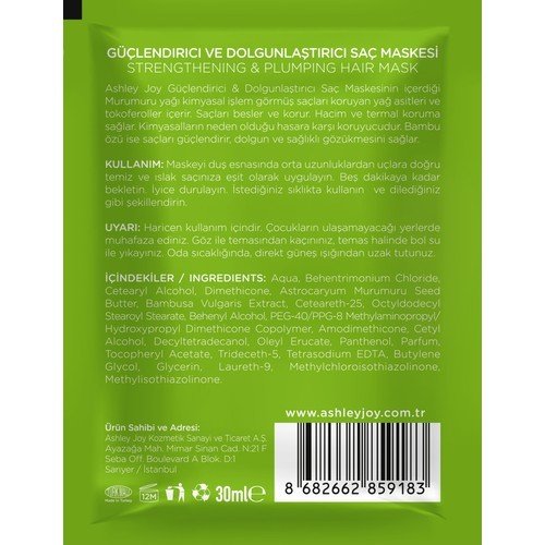 Saç Maskesi Güçlendirici & Dolgunlaştırıcı 30 ml Set