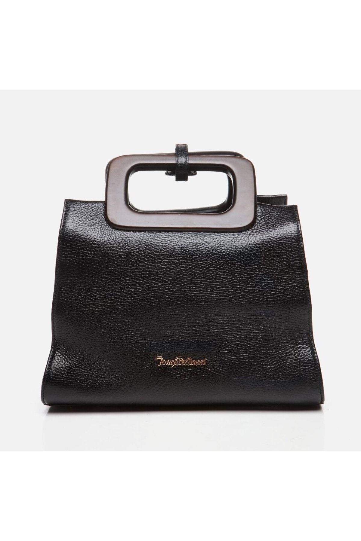 Genuine Leather Black Women Portfolio