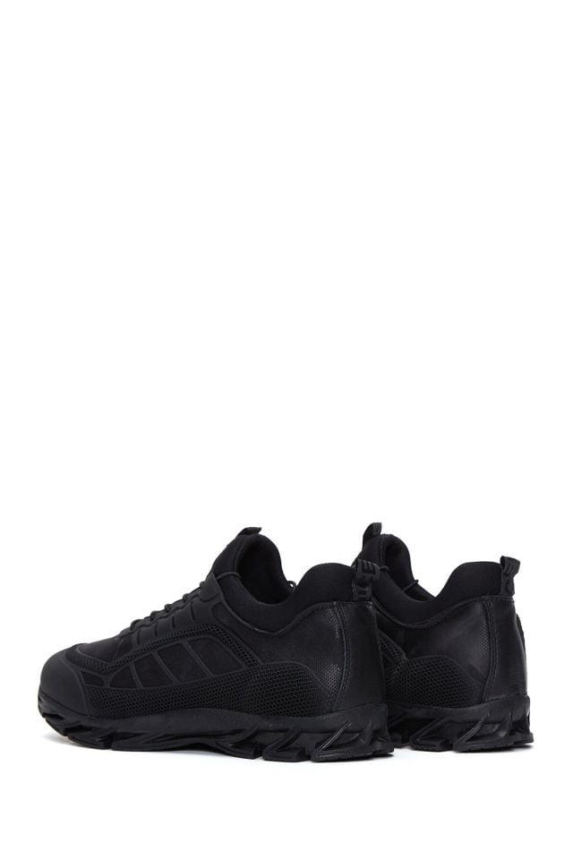 Erkek Fileli Deri Sneaker