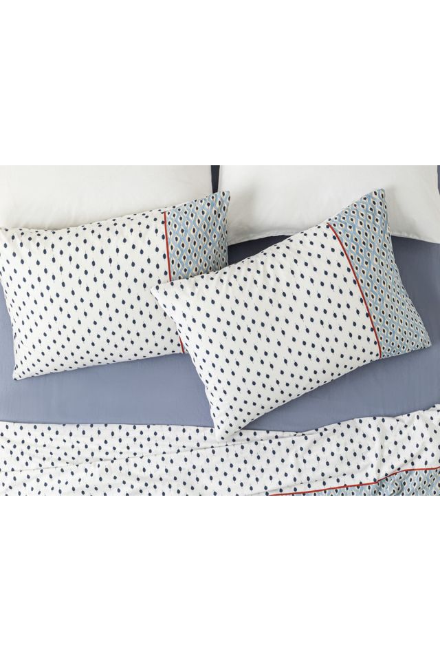 Coastal Bliss Cotton 2-Pack Pillowcase 50x70 Cm Blue