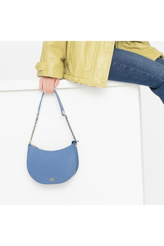 Andre Blue Women's Leather Shoulder Bag
