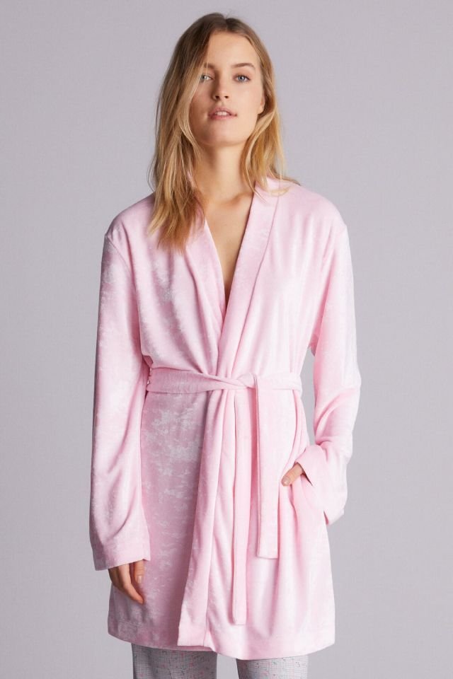 Pink Velvet Pippa Dressing Gown