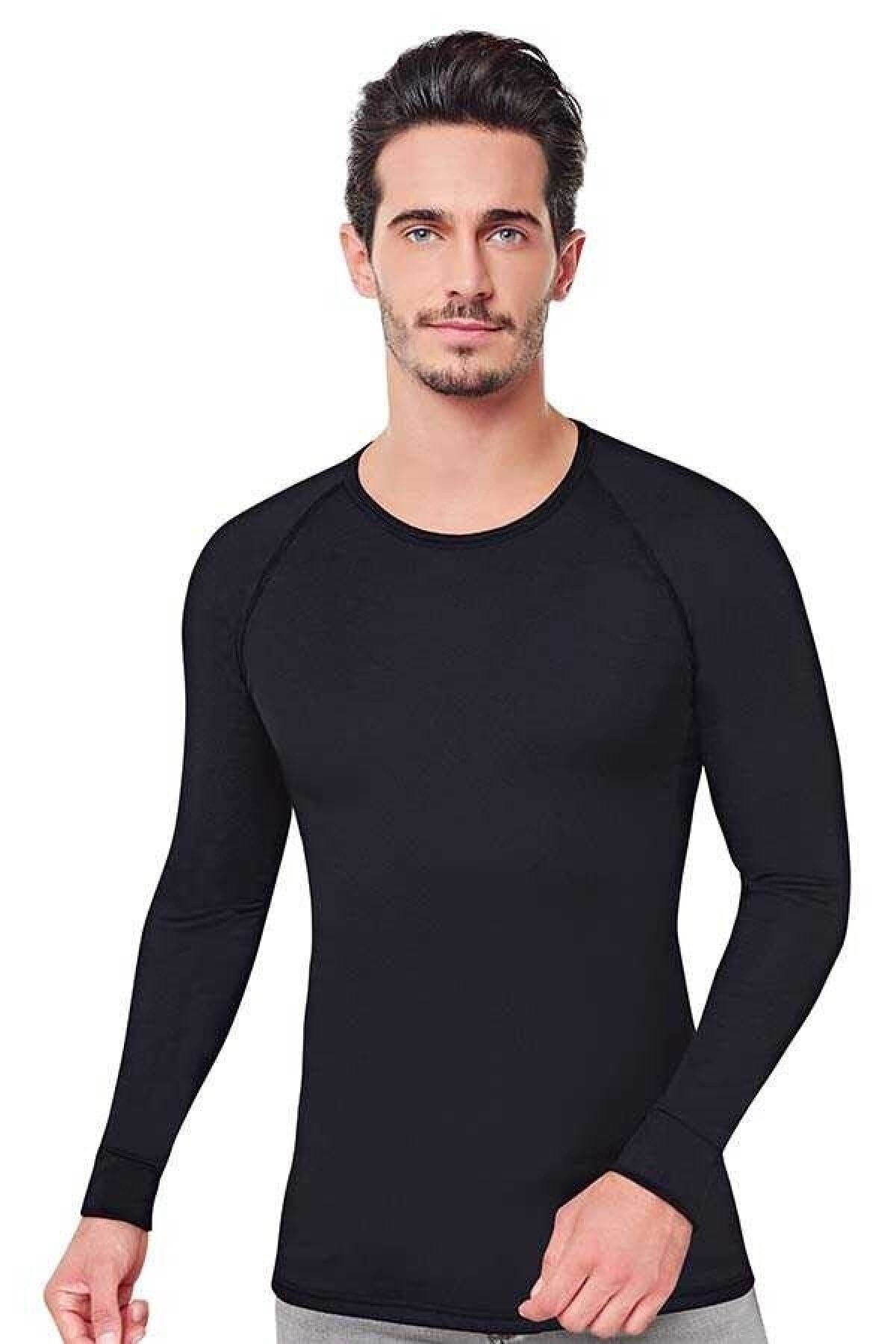 Men's Black Elite Thermal Undershirt