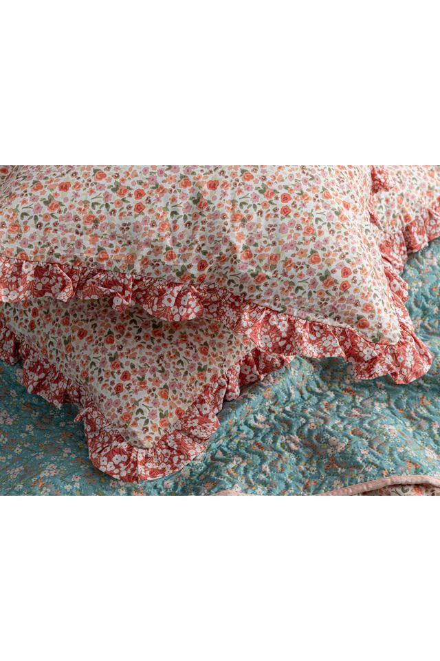 Floweret Cotton 2-Pack Pillowcase 50x70 Cm Amber Pink