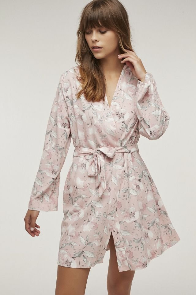 Pembe Magnolia Rose Sabahlık