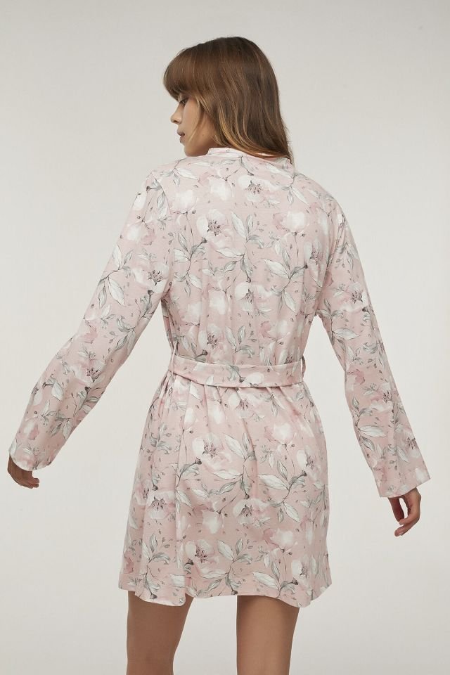 Pembe Magnolia Rose Sabahlık