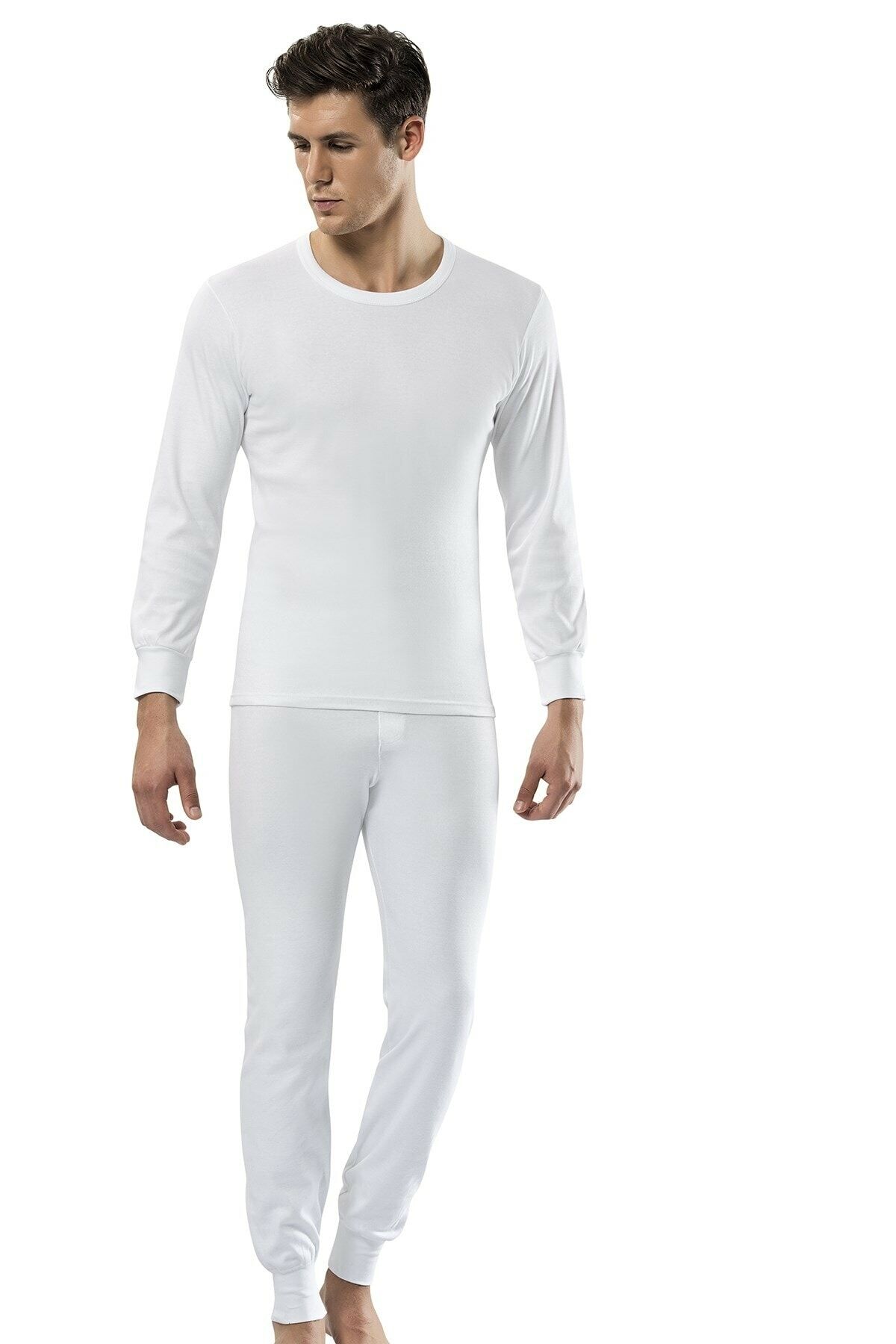 2-Pack Men's 100% Cotton Bottom And Top Underwear Set