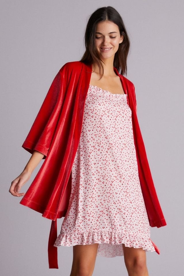 Red Sleepy Lover Harper Dressing Gown