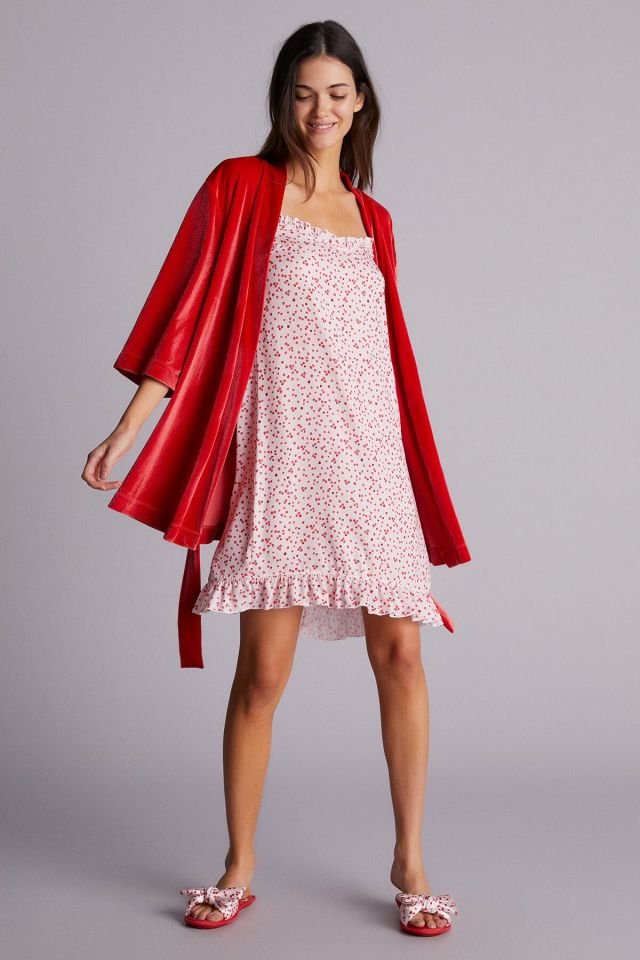 Red Sleepy Lover Harper Dressing Gown