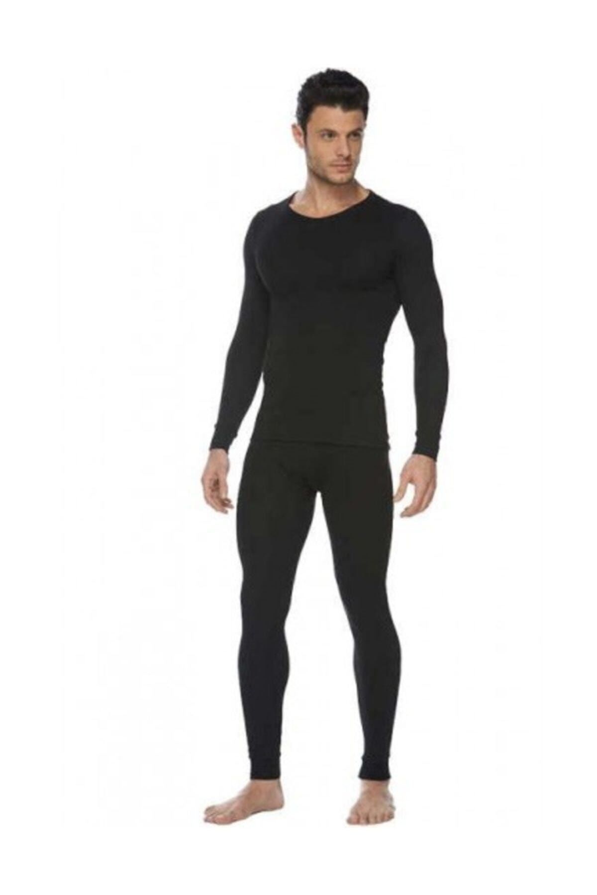 Men's Black Thermal Suit Bottom Top