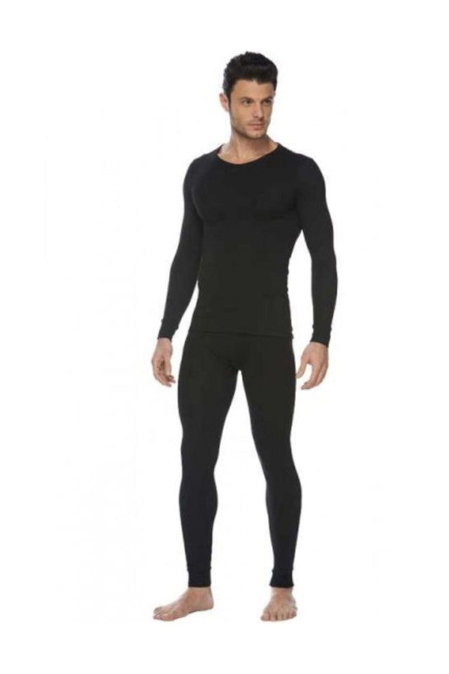 Men's Black Thermal Suit Bottom Top