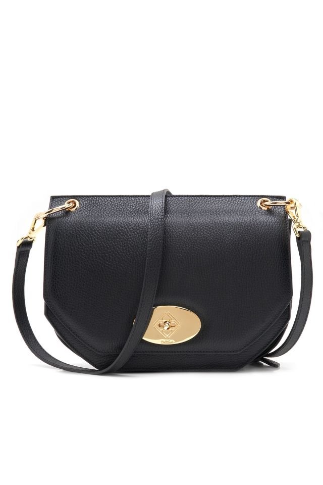 Etta Black Women's Leather Shoulder Bag