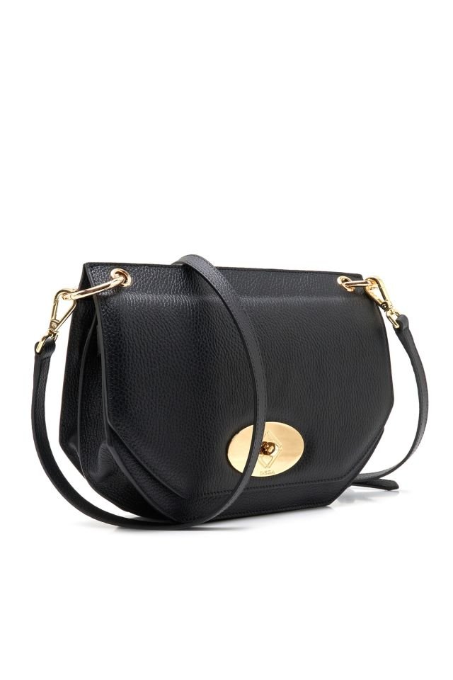 Etta Black Women's Leather Shoulder Bag