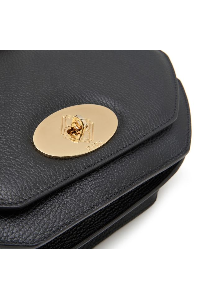 Etta Black Women's Leather Shoulder Bag