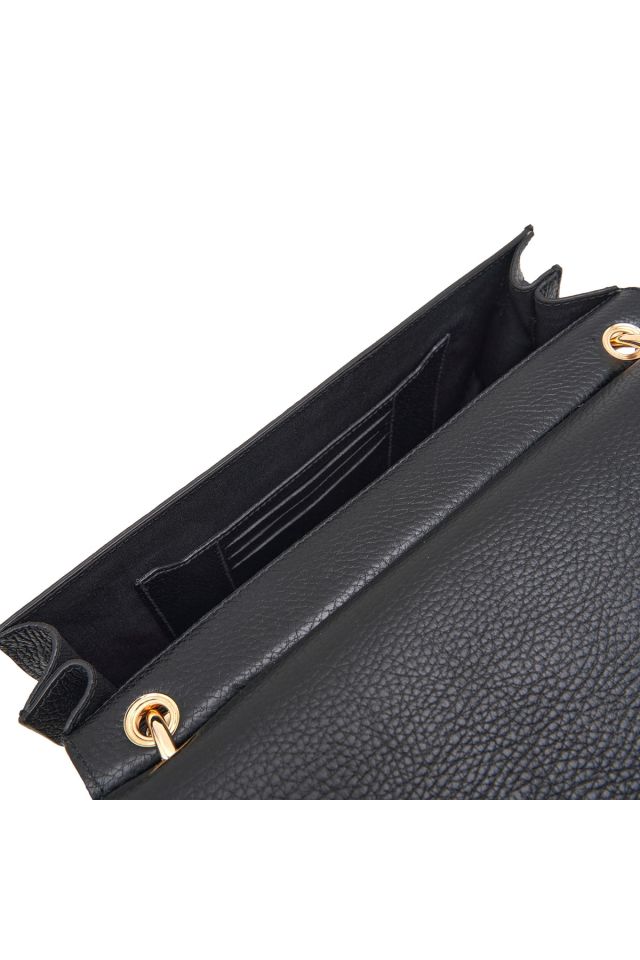Etta Black Women's Leather Shoulder Bag