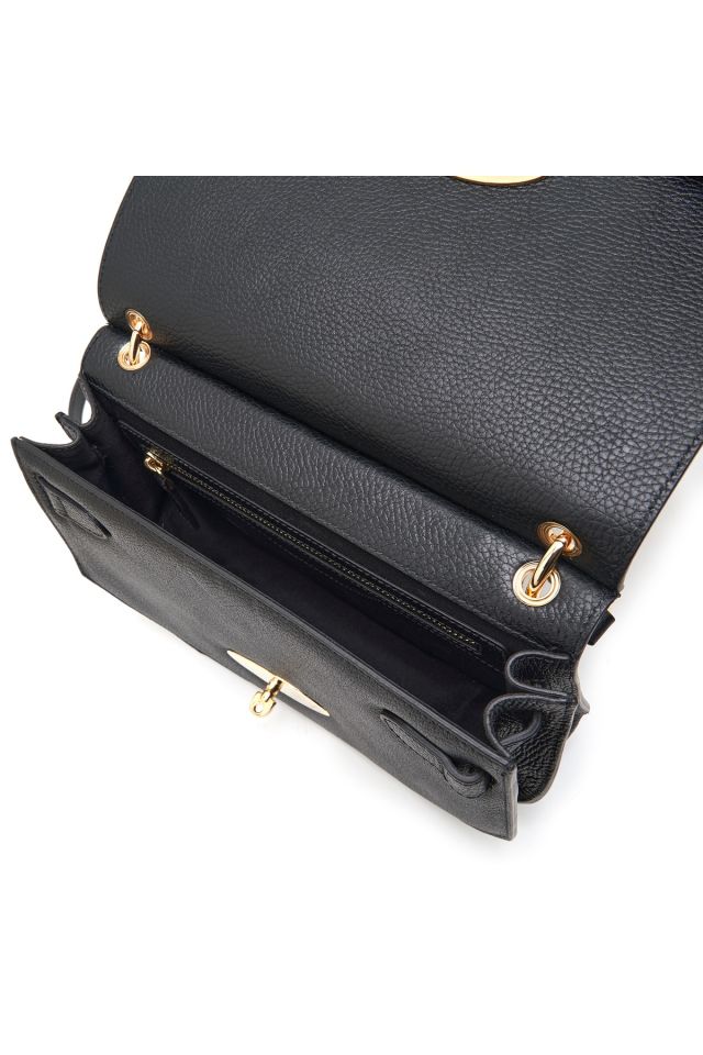 Etta Black Women's Leather Shoulder Bag