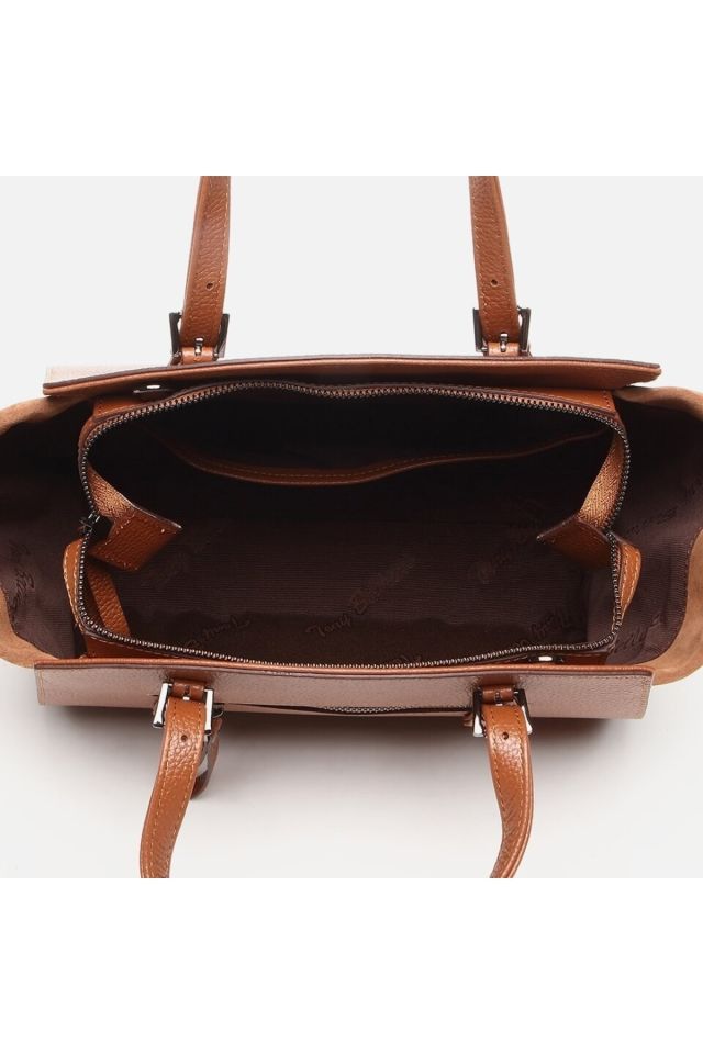 Genuine Leather Tobacco Women's Bag