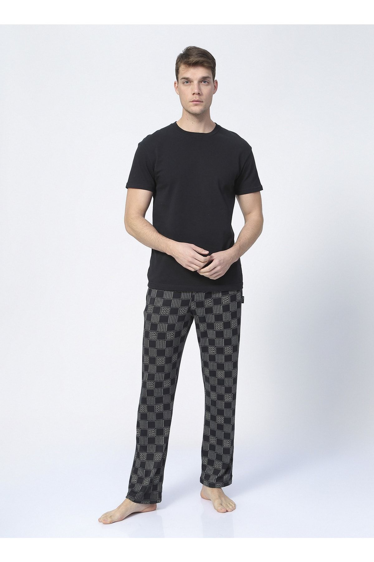 Normal Fit Khaki Men's Pajama Bottom