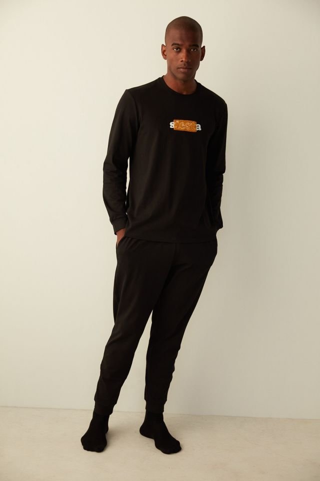 Black Siesta Pants Pajama Set