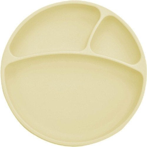 Serving Vacuum-Based Silicone Plate - Yellow