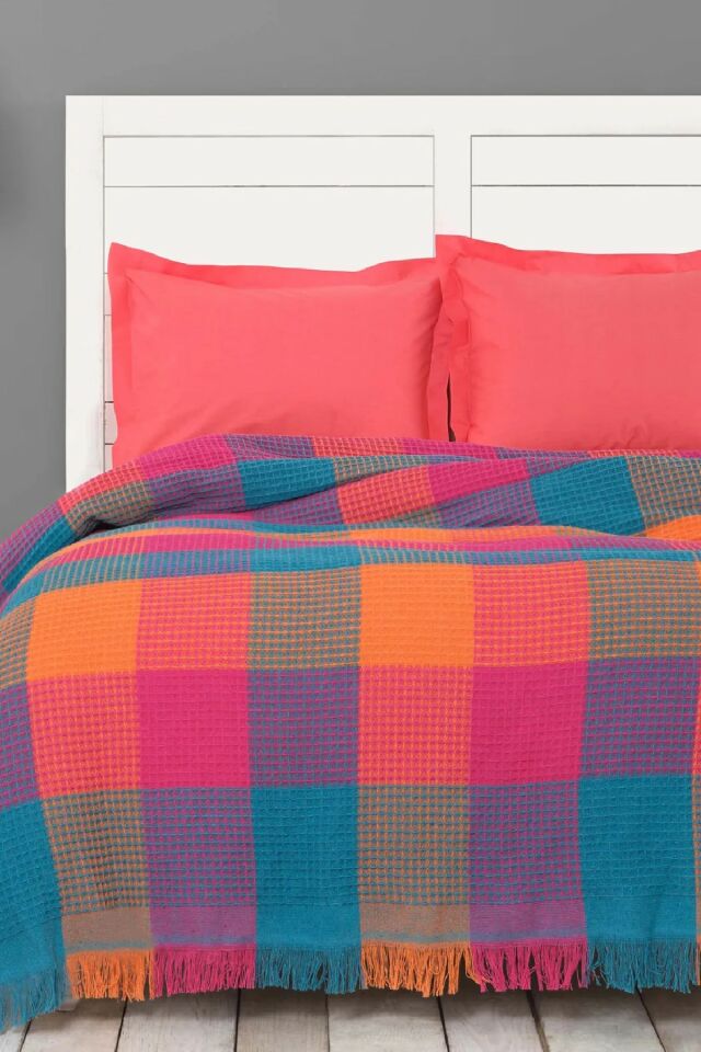 Coloro Neon Multi Çift Kişilik Waffle Pike