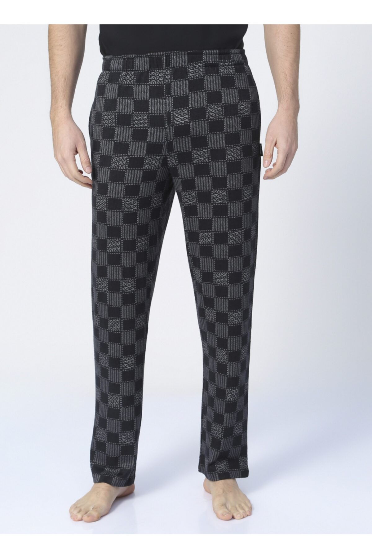 Men's Black Pajama Bottoms