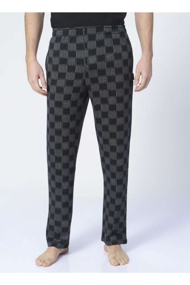 Men's Black Pajama Bottoms