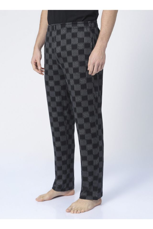 Men's Black Pajama Bottoms