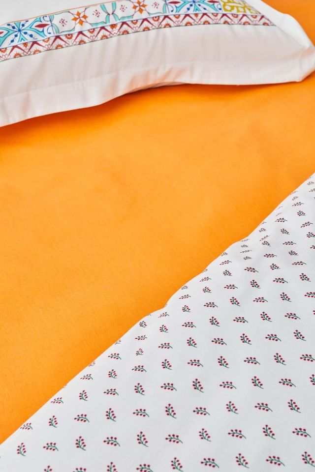 Lumina Yellow 100% Cotton Double Duvet Cover Set