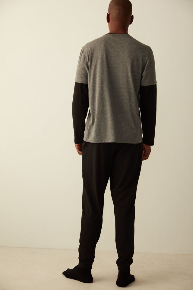 Anthracite Happiness Summer Pants Pajama Set