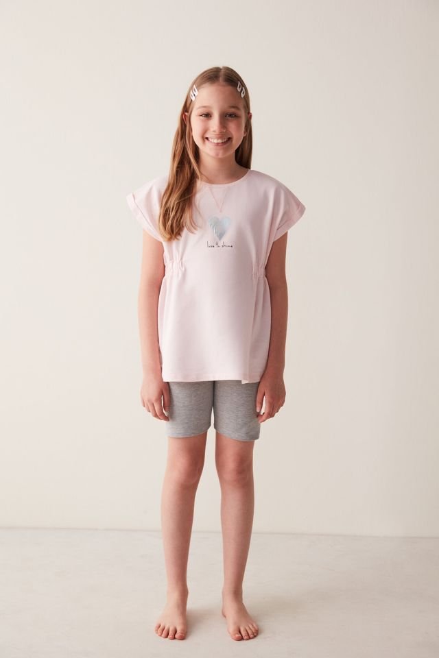 Kız Çocuk Love To Shine 2 Li Pijama Takımı