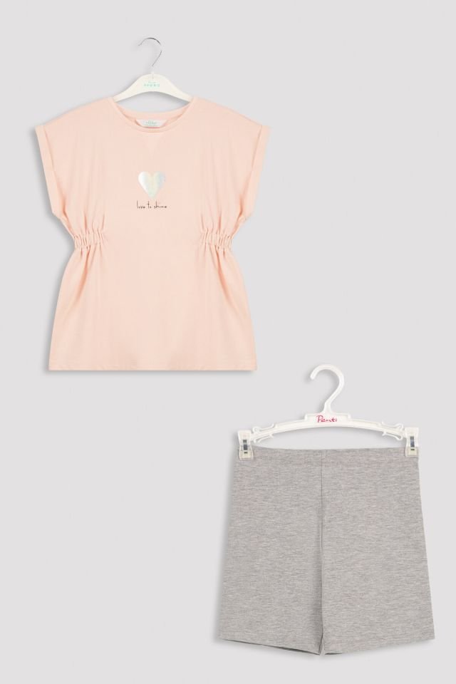 Kız Çocuk Love To Shine 2 Li Pijama Takımı