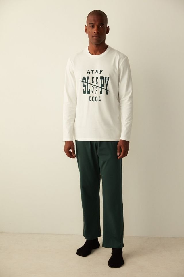 Çok Renkli Sleepy Pantolon Pijama Takımı