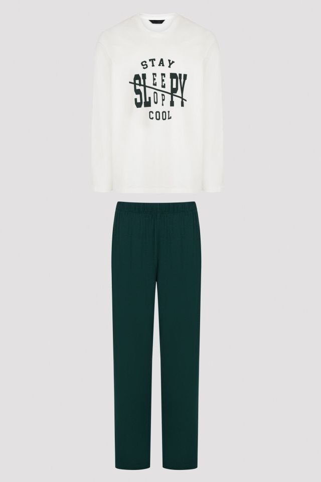 Çok Renkli Sleepy Pantolon Pijama Takımı
