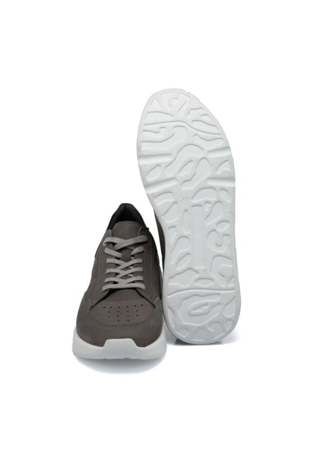 Gray Leather Men's Shoes