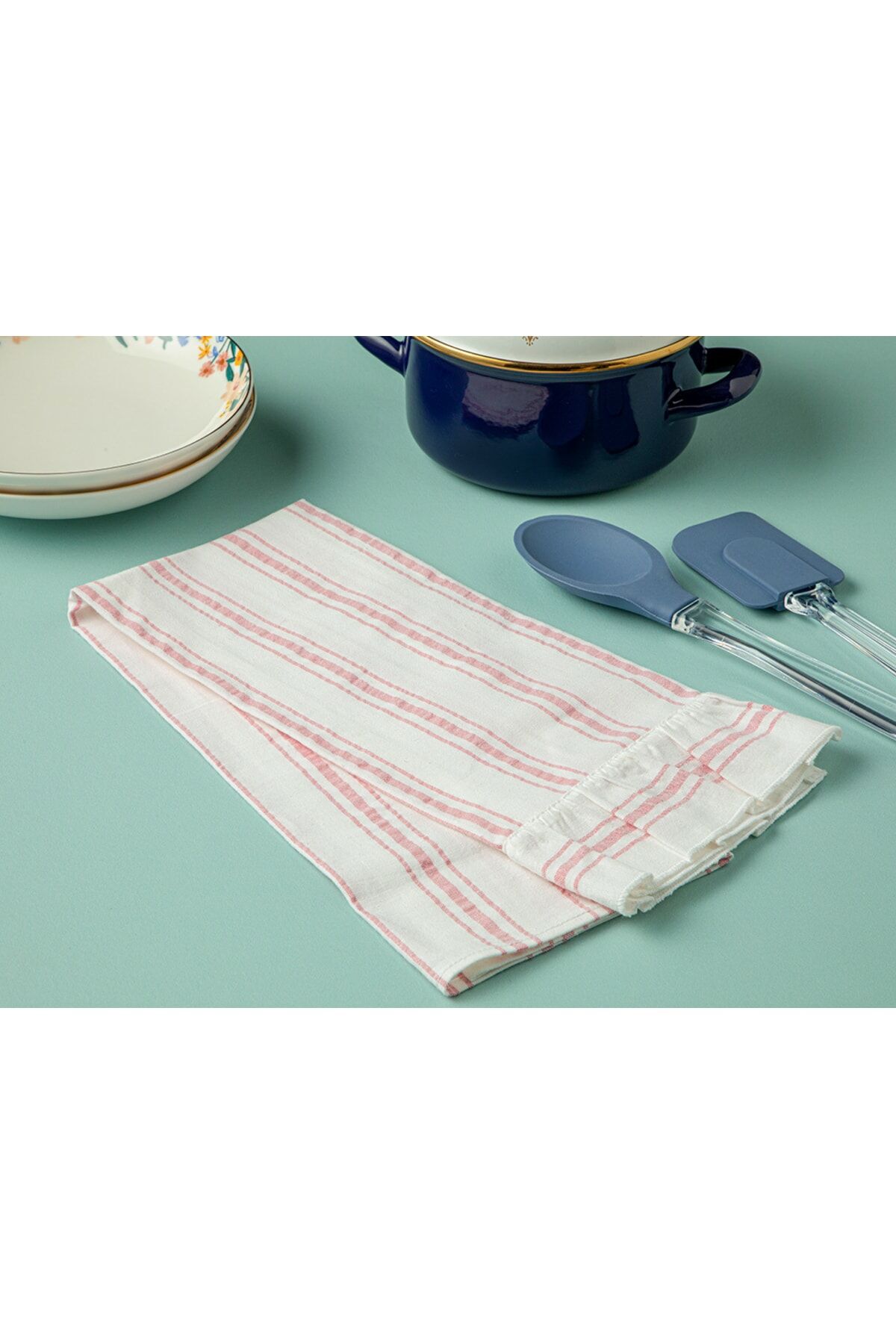 Musy Cotton Frilly Drying Towel 40x60 Cm Pink