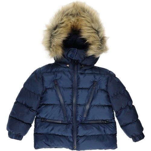 Boy Zipper Detailed Fur Coat