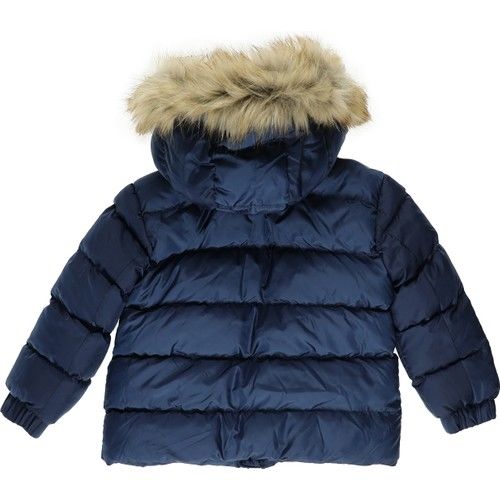 Boy Zipper Detailed Fur Coat