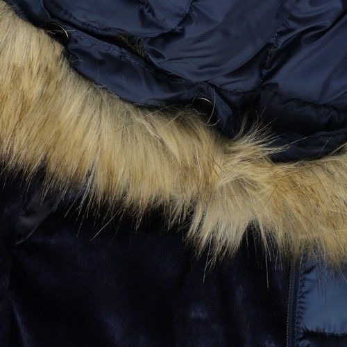 Boy Zipper Detailed Fur Coat
