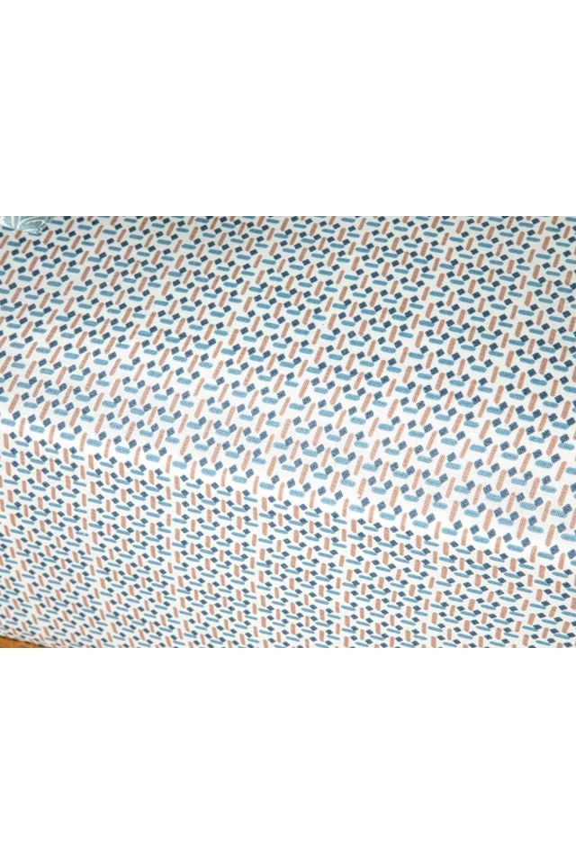 Trellis Easy to Iron Single Bed Sheet 160x240 Cm Blue – Cinnamon