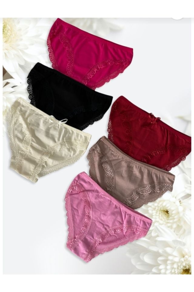 Women's Lacy Contouring Panties Set of 6
