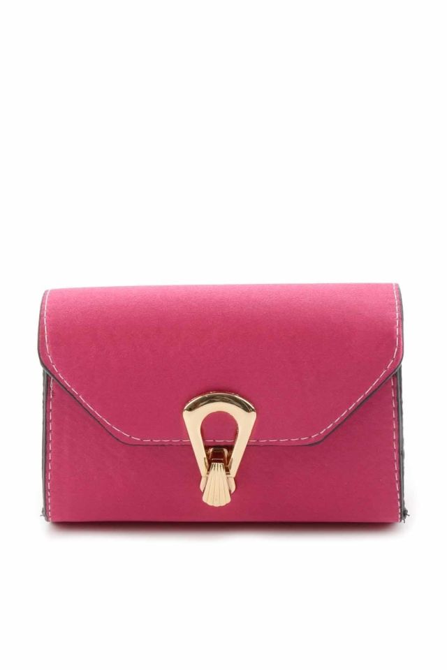 Fuchsia Satin Women's Handbag C06168090538