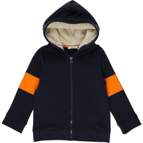 Erkek Çocuk Kapüşonu Peluş Detaylı Sweatshirt