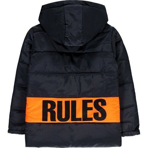Boys Hooded Coat 10-13 Ages Black