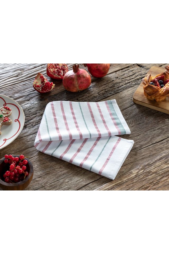 Raye Cotton Drying Towel 30x50 Cm Red