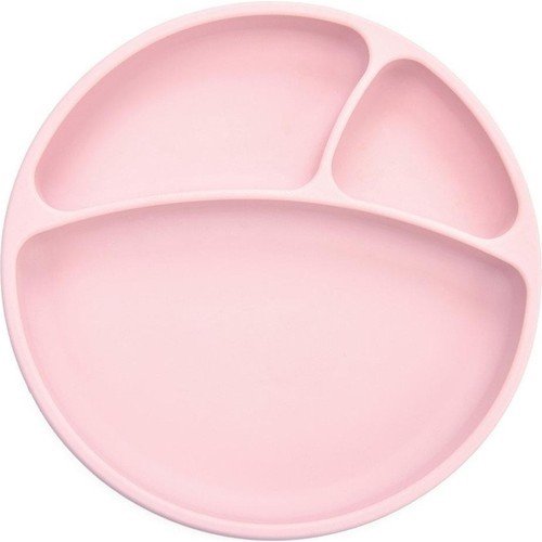 Serving Vacuum-Based Silicone Plate - Pinky Pink