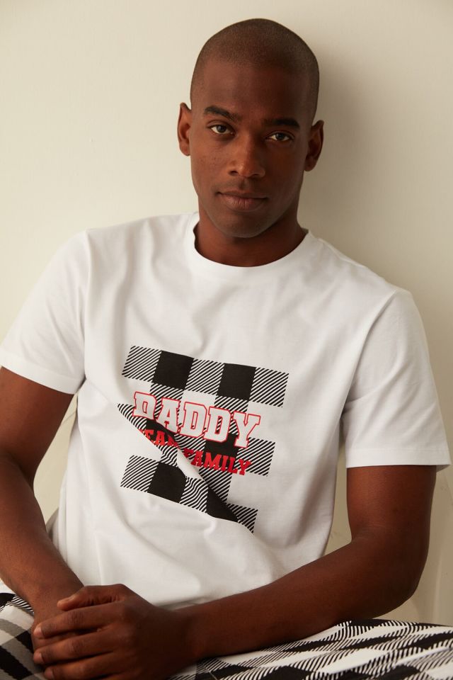 Optical White Daddy Team Family Pajamas Set