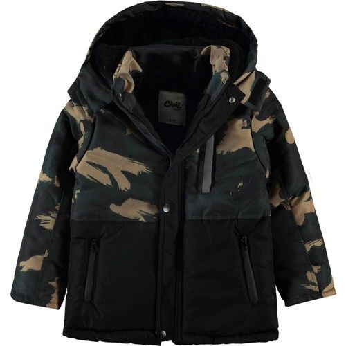Boys Hooded Coat 10-13 Ages Black