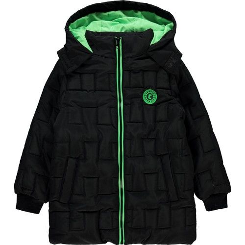 Boys Hooded Coat 6-9 Years Black