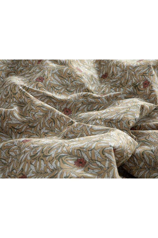 Pure Poppy Easy to Iron Double Duvet Cover Set 200x220 Cm Beige